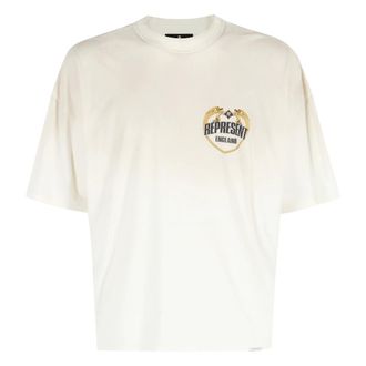 Represent T-Shirts, male, Beige, M, Angel Border T-Shirt