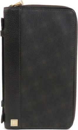 Dunhill Brown Leather Long Wallet (Bi-Fold) (Pre-Owned)