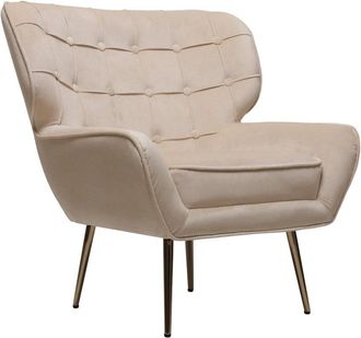 Habitat & Jardin Sill&oacute;n contemporaneo beige 79 x 71 x 795 cm