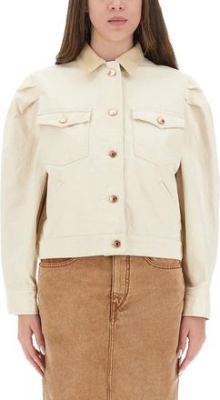 Isabel Marant Denim Jassen - Dames - Jassen - Roze - Maat: XS Denim