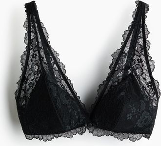H&M Wattierter Soft-BH aus Spitze - Schwarz