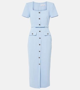 ワンピース SELF PORTRAIT DENIM MIDI DRESS SELF-PORTRAIT Convertible belted denim midi dress | NET-A-PORTER