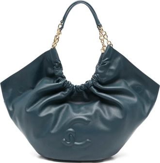 Coccinelle Shoulder Bags, female, Blue, Size: ONE SIZE Smash Medium