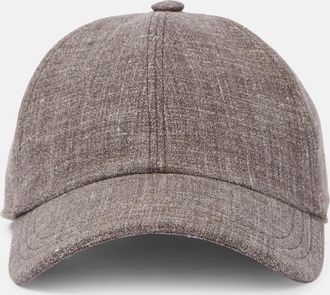 The Row Cappello da baseball Caspian in seta