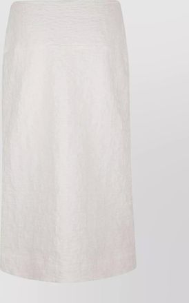 Jil Sander fabric split hem skirt