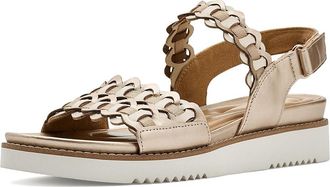 Easy Spirit Warna Womens Sandals Gold/Off-white/Sand : 9.5 M (B), Synthetic