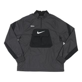 Nike F.C. Mens Woven Soccer Anorak Black CK5589-010