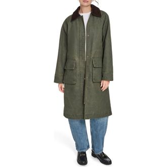 Levi's Extralong Barn Jacket in Dark Olive at Nordstrom Rack, Size X-Small
