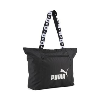 Puma Shopper PUMA BASE SHOPPER, Damen, puma schwarz, Polyester, unifarben, Taschen Shopper, sportlicher Stil, f&uuml;r Erwachsene, aus Polyester, leichtes Mater
