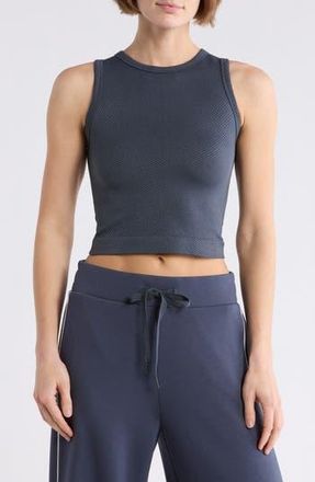 Zella 2-Pack Seamless Tanks in Navy Armada/Grey Earl at Nordstrom Rack, Size Medium