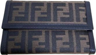 Fendi Pre-owned Wallets, female, Brown, Size: ONE SIZE Pre-owned Fabric Wallet