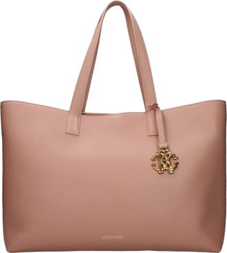 Roberto Cavalli Pink Leather Shoulder Womens Bag