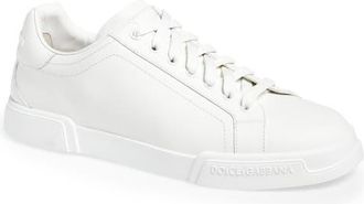 Dolce & Gabbana Nappato Sneaker in 80002 Bianco Ottico at Nordstrom, Size 10Us