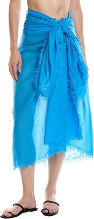 WeWoreWhat Weworewhat Raw Edge Maxi Sarong