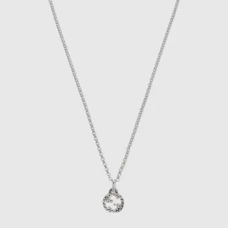 Gucci Interlocking Pendant Necklace, Sterling Silver, Sterling Silver