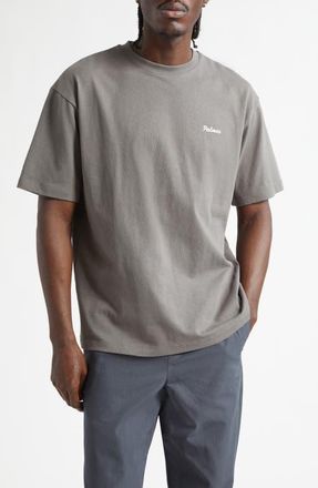 Palmes Pigment Dyed Logo Graphic T-Shirt in Charcoal at Nordstrom, Size X-Large