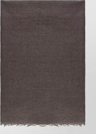Rick Owens rectangular fringed scarf silk wool blend