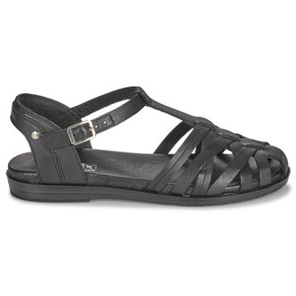 Pikolinos Formentera W8Q-0803 Leather Womens Flats Sandals - Black - Size:UK 4-4.5