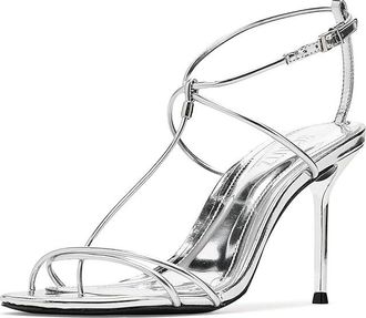 Schutz Jules Womens Shoes Silver : 10.5 M, Synthetic