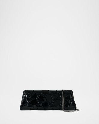 Akris Anouk Patchwork Small Trapezoid Clutch Bag