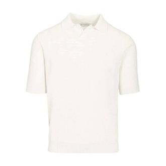 Ballantyne Waffle-Knit Polo Shirt - male - Ballantyne - Round-neck Knitwear - White - XL - Knitwear