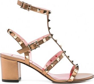 Valentino Garavani Brown Studded Heels