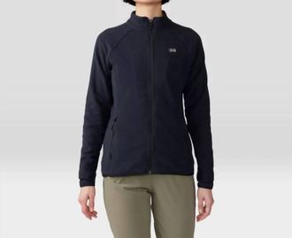 Mountain Hardwear Womens Microchill Full Zip Jacket In Black