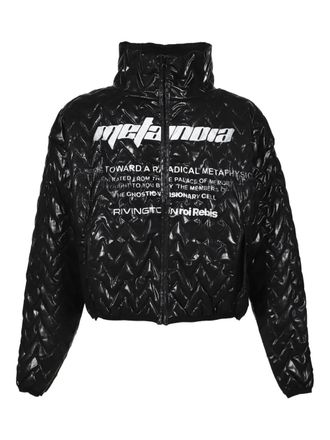 RRR123 quilted zip jacket - men - Wool/Polypropylene/Polyurethane/Polyamide - S - Black