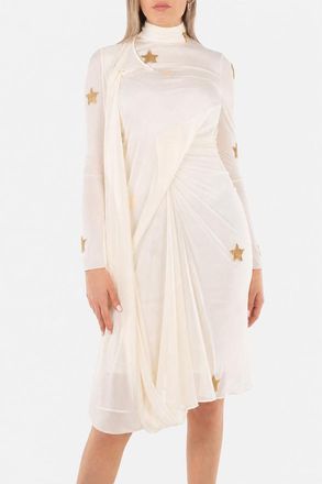 Burberry Ladies Star Pattern Drape Dress, Brand Size 2 (US Size 0)