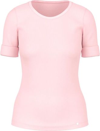 Marc Cain Shirt van katoenmix met korte mouwen - Dames - T-shirts - Roze - M - Katoen - Tops
