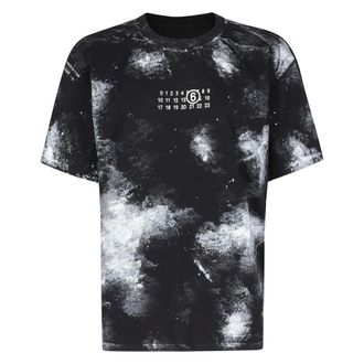 Maison Margiela T-Shirts, male, Black, Size: 2XL Paint Jersey T-Shirt