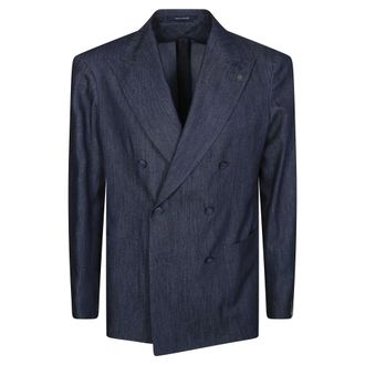 Tagliatore Blazers, male, Blue, Size: 2XL Giacca Doppiopetto