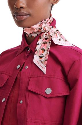 Longchamp Silk Scarf in Ballerina at Nordstrom