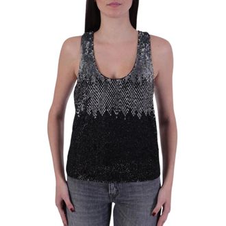 Pinko Pinko, Dames, Tops, Zwart, Maat: XL