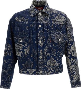 Junya Watanabe Damast Jacquard Jas - Heren - Spijkerjassen - Veelkleurig - M - Jassen