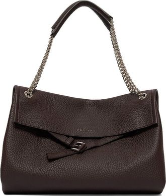 Orciani Venus Soft Midi Schoudertas - Dames - Schoudertassen - Bruin - ONE Size - Leer - Tassen