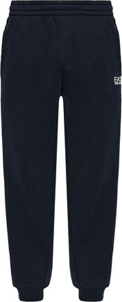 Emporio Armani logo-print track pants - men - Polyester/Cotton - S - Blue
