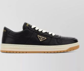 Prada nappa leather low-top sneakers