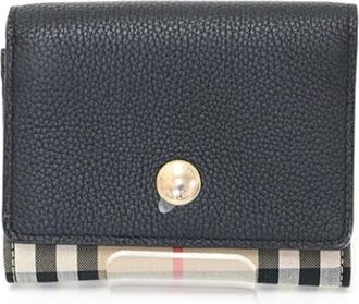 Burberry Tweedehands leren portemonnees - Dames - Vintage Accessoires - Zwart - ONE Size - Katoen - Vintage