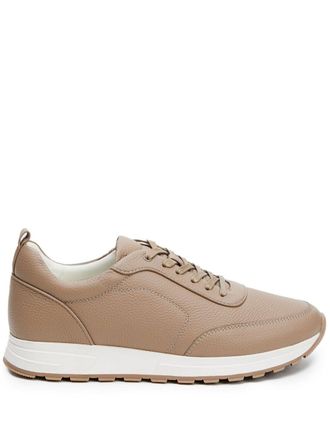 12 Storeez low-top leather sneakers - Brown