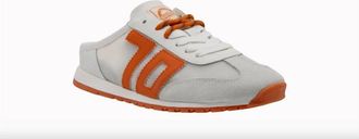 Back70 Womens Venice Backless Sneakers In White Orange