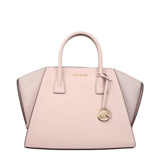 Michael Kors Avril Damens Handtasche aus rosa/puderrosa Leder