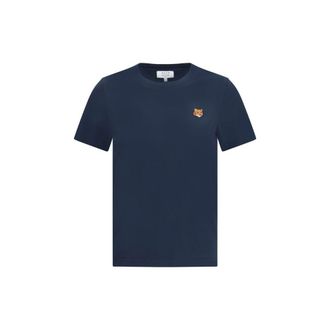 Maison Kitsun&eacute; Blauw Katoenen T-Shirt