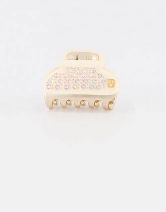 Alexandre de Paris Vendome Small Crystal Hair Claw Clip in Ivory at Nordstrom