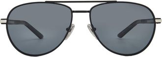 Prada Polarized Dark Grey Pilot Mens Sunglasses PR A54S 1BO5Z1 60