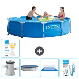 Intex Piscina Con Estructura Redonda - 305x76 Cm - 8-piezas S22462