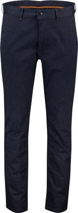 HUGO BOSS Broeken, Heren, Blauw, W35 L34, Katoen, Slim-fit Chino