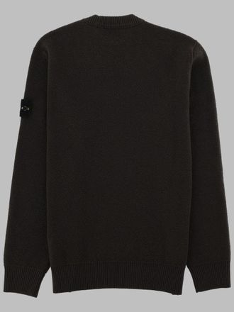 Stone Island Ribbed Virgin Wool Sweater - Gray