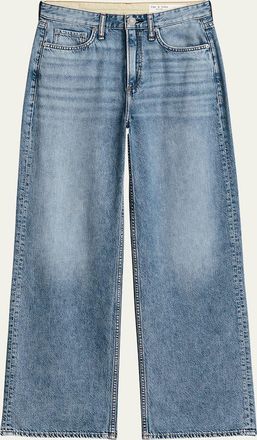 Rag & Bone Featherweight Logan Mid-Rise Wide Jeans