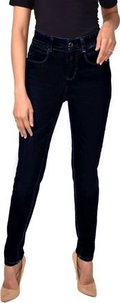 Frank Lyman Design Five-Pocket Denim Jeans In Navy